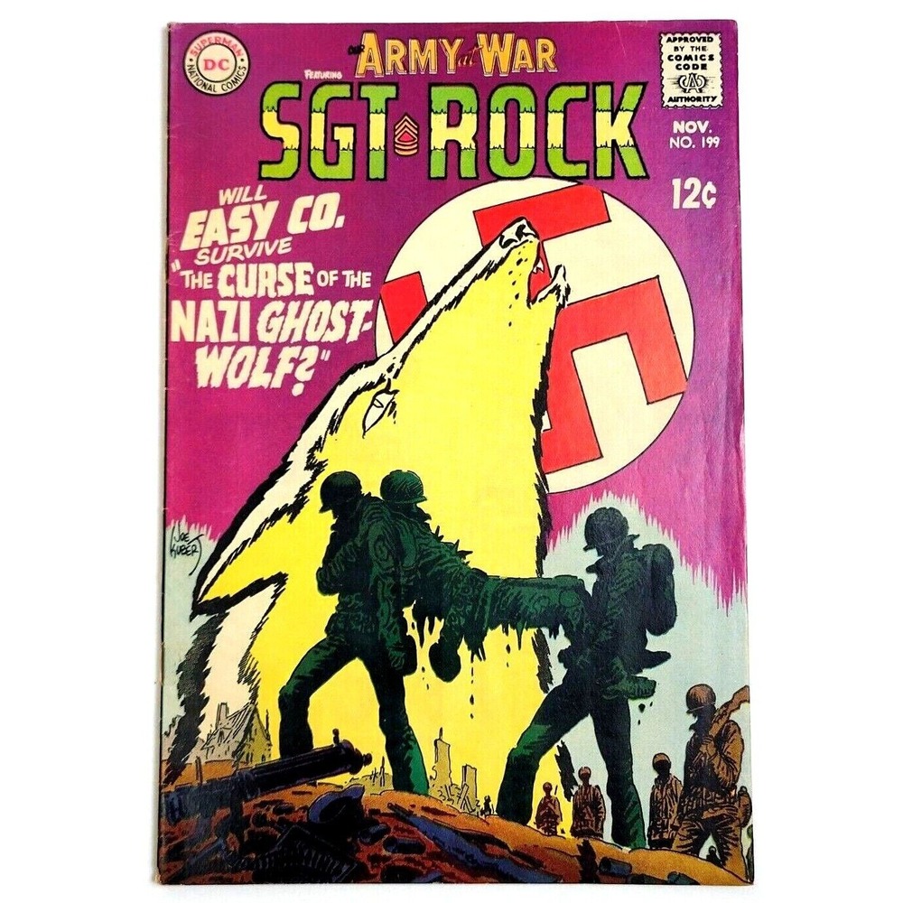 OUR ARMY AT WAR FEATURING‎ SGT. ROCK #199 - (1968) KUBERT COVER